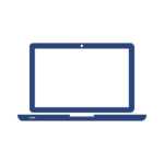 Laptop icon representing laptop rentals - KPI Solutions.