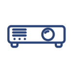 AV equipment icon for audio and video rental services - KPI Solutions.