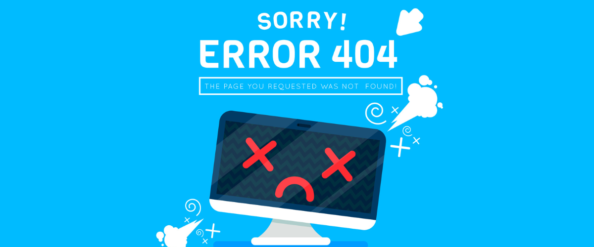 Fix PC lag with troubleshooting tips – Error 404 screen showing sad computer face